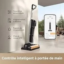 Aspirateur laveur Dreame H14 Dual - 5-en-1-18 000 Pa-75 min autonomie -Lavage à l'eau chaude à 60C