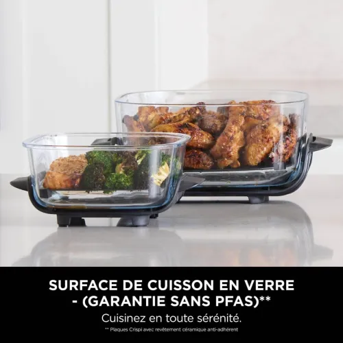 Ninja CRISPi Friteuse sans huile portable, 3,8L, 4-en-1 Frire sans huile, Rôtir, Recroustiller,FN101
