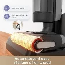 DREAME Balai Aspirateur laveur  H12 ProFlex reach  -18 000pa-50 min autonomie-séchage à l'air chaud