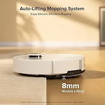 Roborock Q10 S5+ Aspirateur Robot Laveur avec Station, 10000 Pa Aspiration, Double Anti-emmêlement