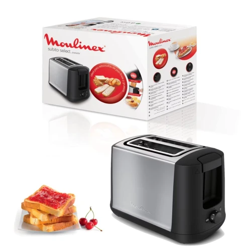 Moulinex subito  Grille-pain avec 2 fentes, 7 temps de grillage, 850 W - LT340811