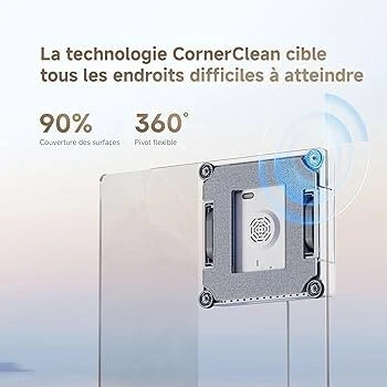 Dreame C1 Station robot laveur de vitres intelligent - 180 min autonomie - 90m carres par session - Contrôle via application