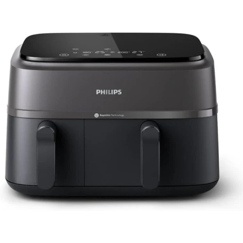 Philips Air Fryer Série 3000 Cuisson saine, rapide polyvalente,9 litres, écran tactile deux tiroirs