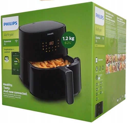 PHILIPS Airfryer XL Digital HD9280, Friteuse sans huile connecte 6.2L , 1,2kg, Gris / NOIR