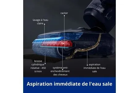 TINECO Floor One S7 Stretch Aspirateur Laveur, Aspirateur Balai sans Fil, Autonomie: 50 Minutes,220W