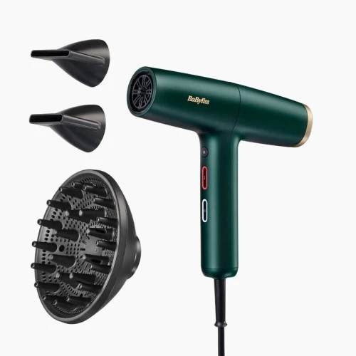 Seche cheveux D6555DE - Air Power Pro VERT - 1700W - 3 vitesses d'air et 4 température- diffuseur 
