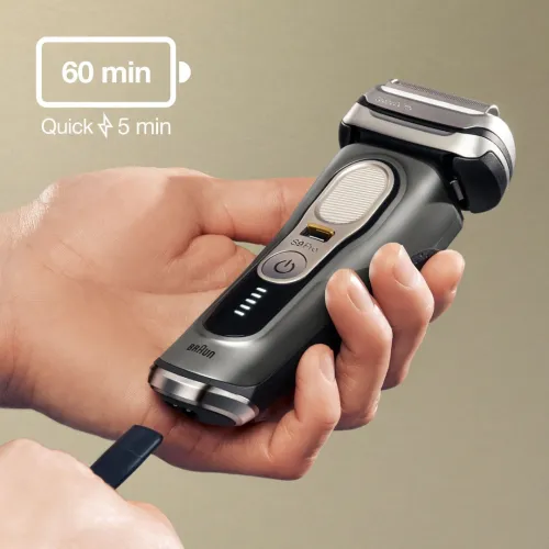 Braun Series 9 Pro 9465cc Rasoir Électrique Barbe , Centre SmartCare 5En1, Autonomie 60Min,Wet&Dry