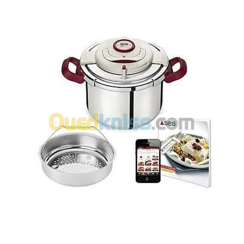 Seb Cocotte Minute - Clipso+ Précision - 6L - P4410706/07A Gris/Rouge