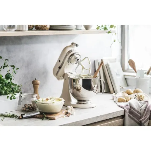Pétrin KitchenAid ARTISAN -300W- TRANSMISSION DIRECTE - 4.8L CREME 5KSM125(MADE IN USA)