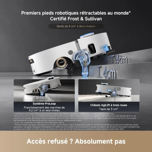 DREAME Aqua 10 Ultra Roller Complete - Nettoyage Automatique du Rouleau - 30000 pa 8 cm proleap