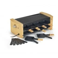 kitchenchef Appareils à raclette et gril antiadhésive-1200w -8 personnes
