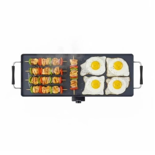 Plancha XXL TECHWOOD Surface de cuisson 87 x 22 cm 1800W Thermostat réglable et détachable