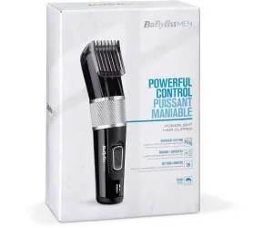 Tondeuse cheveux BABYLISS E973E Powerlight Design Leger 60 mn d'autonomie 27 hauteurs de coupe