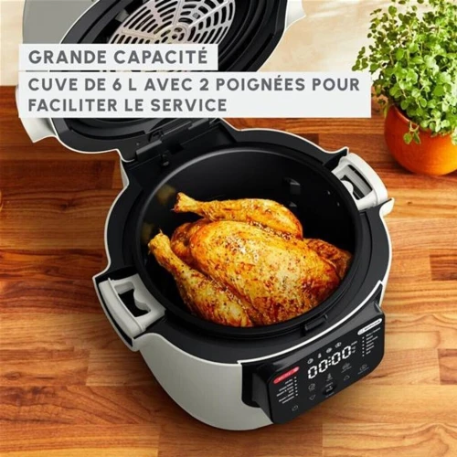 Multicuiseur et Airfryer Multicook & Fry MZ7301F0 MOULINEX - 6 L - cuisson sur 2 niveaux  12 programmes-