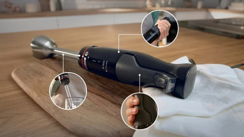  Bras Mixeur plongeurs BOSCH 3N1 ErgoMaster Série 4 1000 W Noir, anthracite MSM4B621 قدم الخلاط