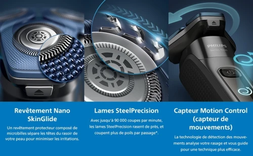 Philips Rasoir électrique Série 7000  Wet & Dry avec tondeuse rétractable 60MIN autonomie-s7886