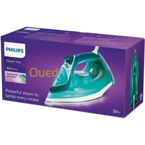 Fer à repasser PHILIPS DST3030/70 SÉRIE 3000 2400W BLEU مكواة