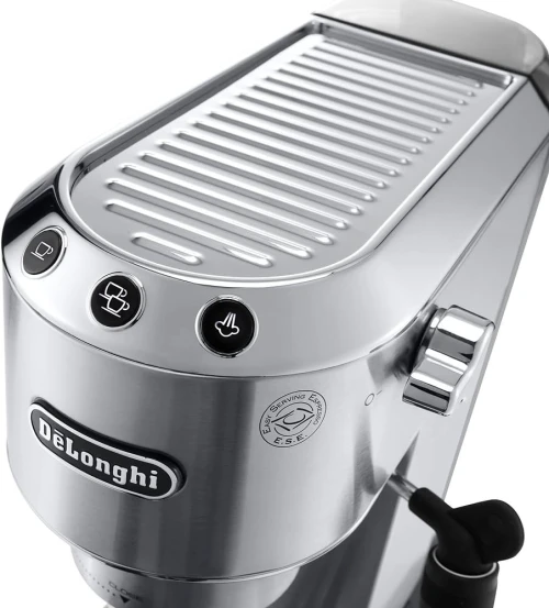 Machine a café delonghi cafetière 15 bars Dedica STYLE ESPRESSO CHROMÉ EC685.M