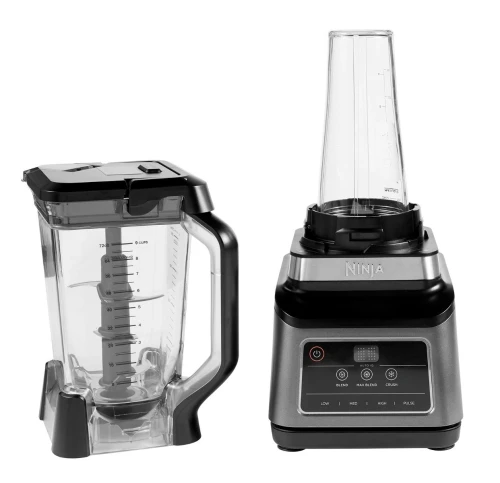 Ninja Blender 2en1, 1200 W, 2,1 L, vitesse variable, lame double action,BN750ME