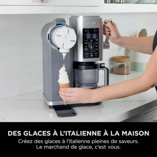 Ninja Sorbetière machine à glaces, 13 modes, a l talienne, gelatos, sorbets, milkshakes, NC701EU