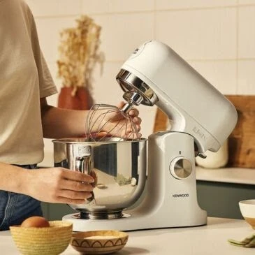 Kenwood pétrin Robot pâtissier KMIX KMX751wh 1000W Noir-5L- 3 accessoires