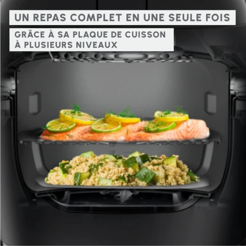 Multicuiseur et Airfryer Multicook & Fry MZ7301F0 MOULINEX - 6 L - cuisson sur 2 niveaux  12 programmes-