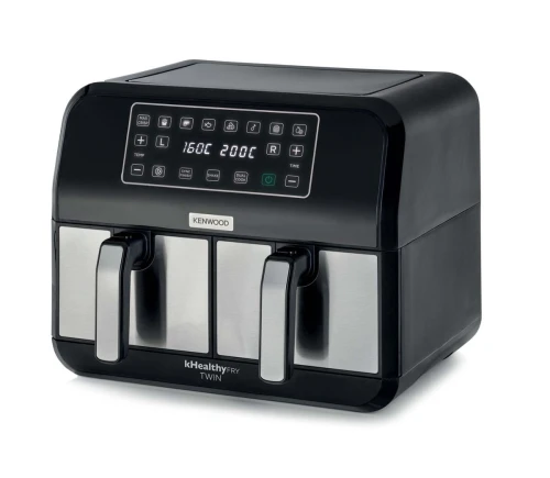 Kenwood Friteuse À Air À Double Zone- 8 Programmes- Tactile -8L- 1700W kHealthy Fry Twin HFM75