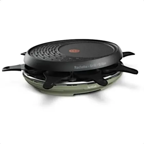 APPAREIL À RACLETTE TEFAL  8 PERSONNES 1050W + GRILL + CRÊPE TEFAL - RE310010RACLETTE آلة