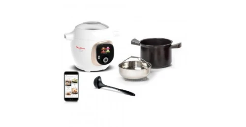 MULTICUISEUR MOULINEX COOKEO INTELLIGENT 6L 1600W BLANC/ARGENT CE86DA10