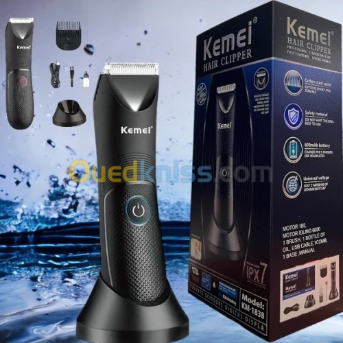 Tondeuse Sans Fil waterproof pour hommes et femmes KM-1838