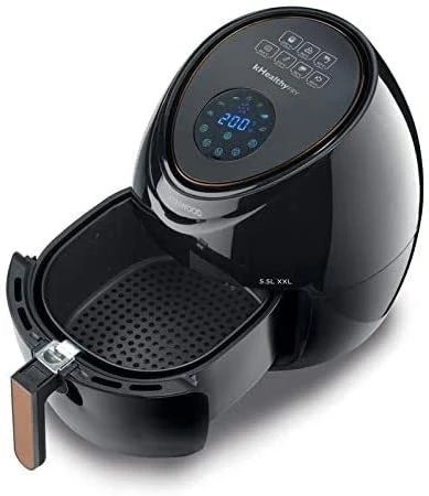 Friteuse à air numérique KENWOOD HFP50 XXL 5,5L-2,4 kg-1800W-Noir