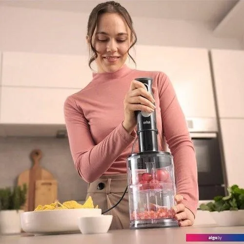 bras Mixeur MultiQuick 5 Pro MQ 55254 M +Hachoir Broyeur à taille Fouet Verre doseur MQ55254 M