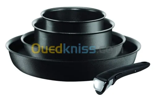 Tefal Ingenio Performance Batterie de Cuisine 5 Pièces Noire Basic L6549102 