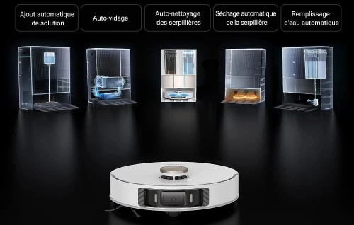 Robot aspirateur laveur avec station dreame L20 ultra-7000PA-260MIN autonomie