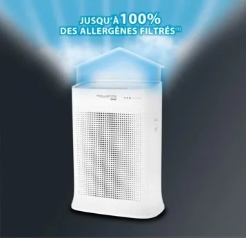 Rowenta Pure Air Genius PU3080 Purificateur d'air wifi - 4 niveaux filtration -Efficacité : 100%