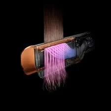 Lisseur séchoir 2EN1 DYSON airstrait, 1600W - HT01 - AMBER SILK - SEC ET HIMIDES