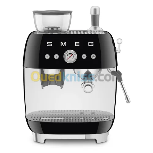 Machine à café SMEG manuelle avec broyeur avec broyeur Noir EGF03BLEU