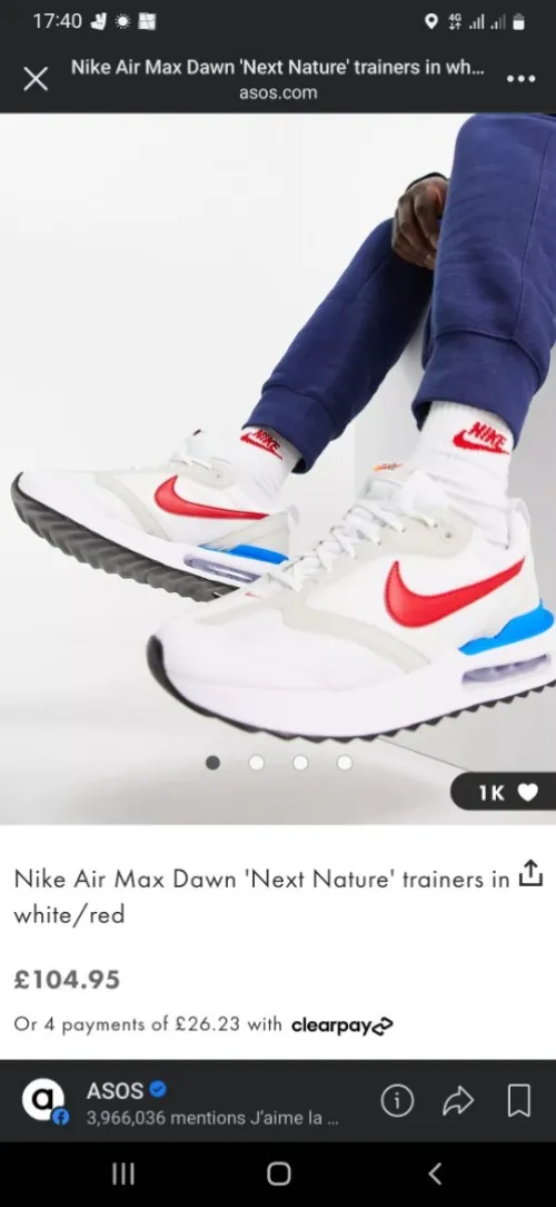 BasQuette nike habta kaba from uk original pointure 48