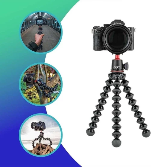 Joby GorillaPod 3K Kit - Trépied Léger Polyvalent ITALY NOIR