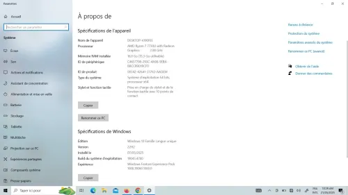 HP envy x360 Ryzen 7730u