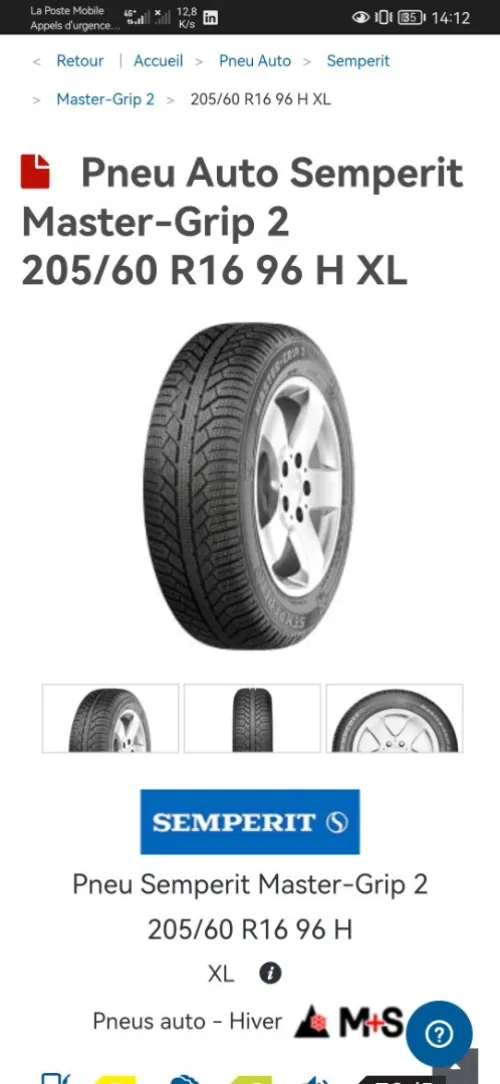 Jantes tôle + enjoliveur VW d'origine + pneu
