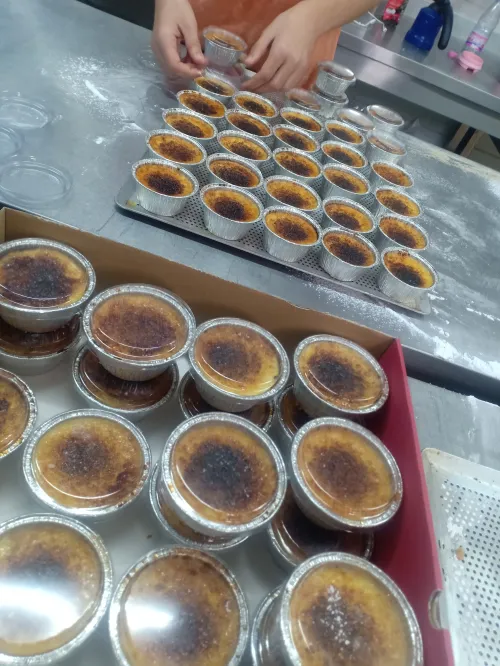 Desserts crème brûlée