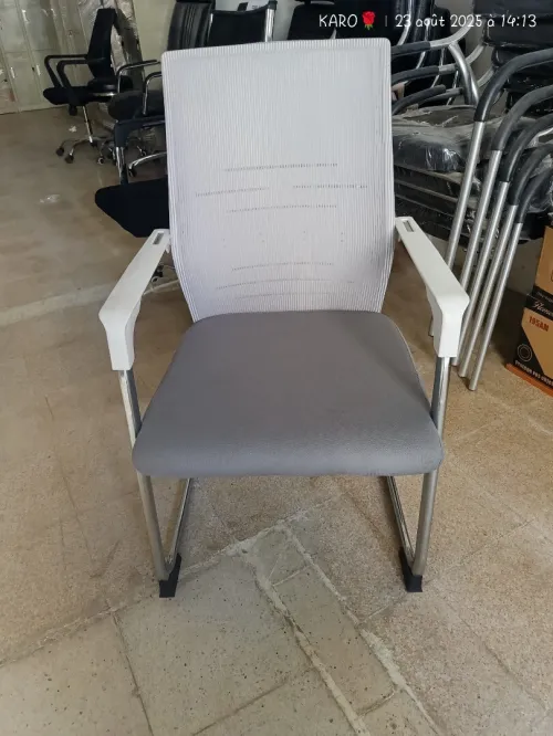 CHAISE VISITEUR LUGE GRIS