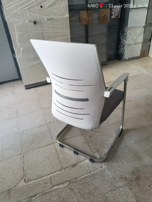 CHAISE VISITEUR LUGE GRIS