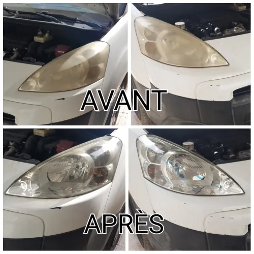Nettoyage les phares Auto PRO تنضيف و تلميع أضواء الامامية لسيارات