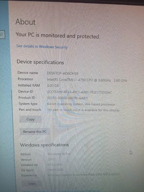 i7 4790 pc unite