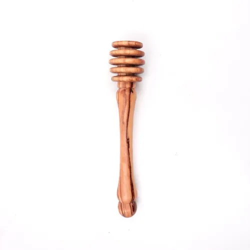 Pôt et louche de miel en bois d'olivier.