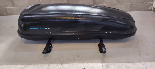 Coffre de toit BERMUDE NORAUTO 4100 + porte bagage