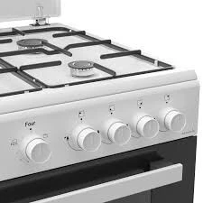CUISINIERE BRANDT 4F+TAB GAZ/ELE VENTILE BLANCHE