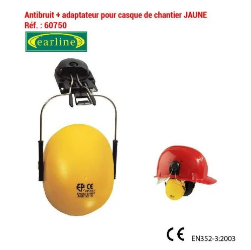 COQUES ANTI-BRUIT AVEC ADAPTATEUR EARLINE